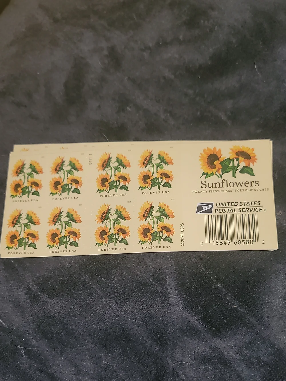 100 Sunflowers 2026 USPS Forever Postage Stamps Postal Wedding Invites Save Date